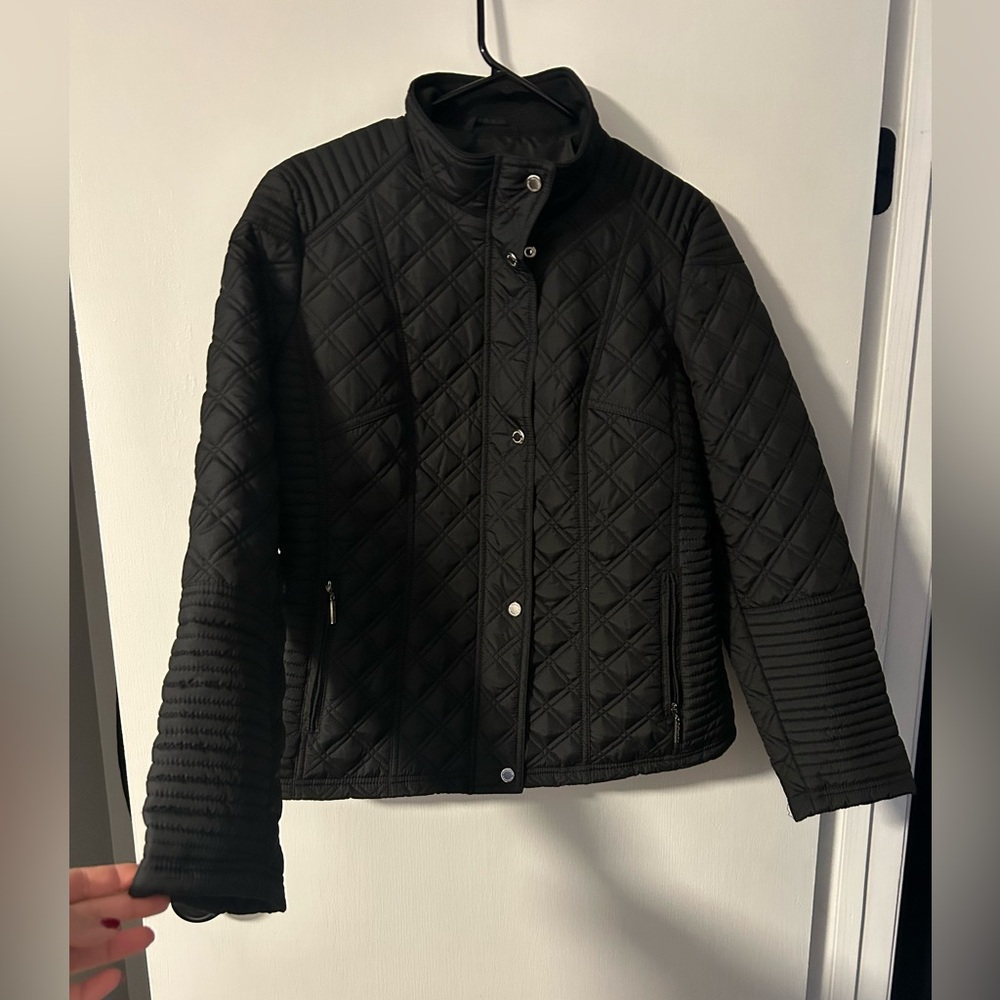 Waterproof Quilted Peplum Jacket